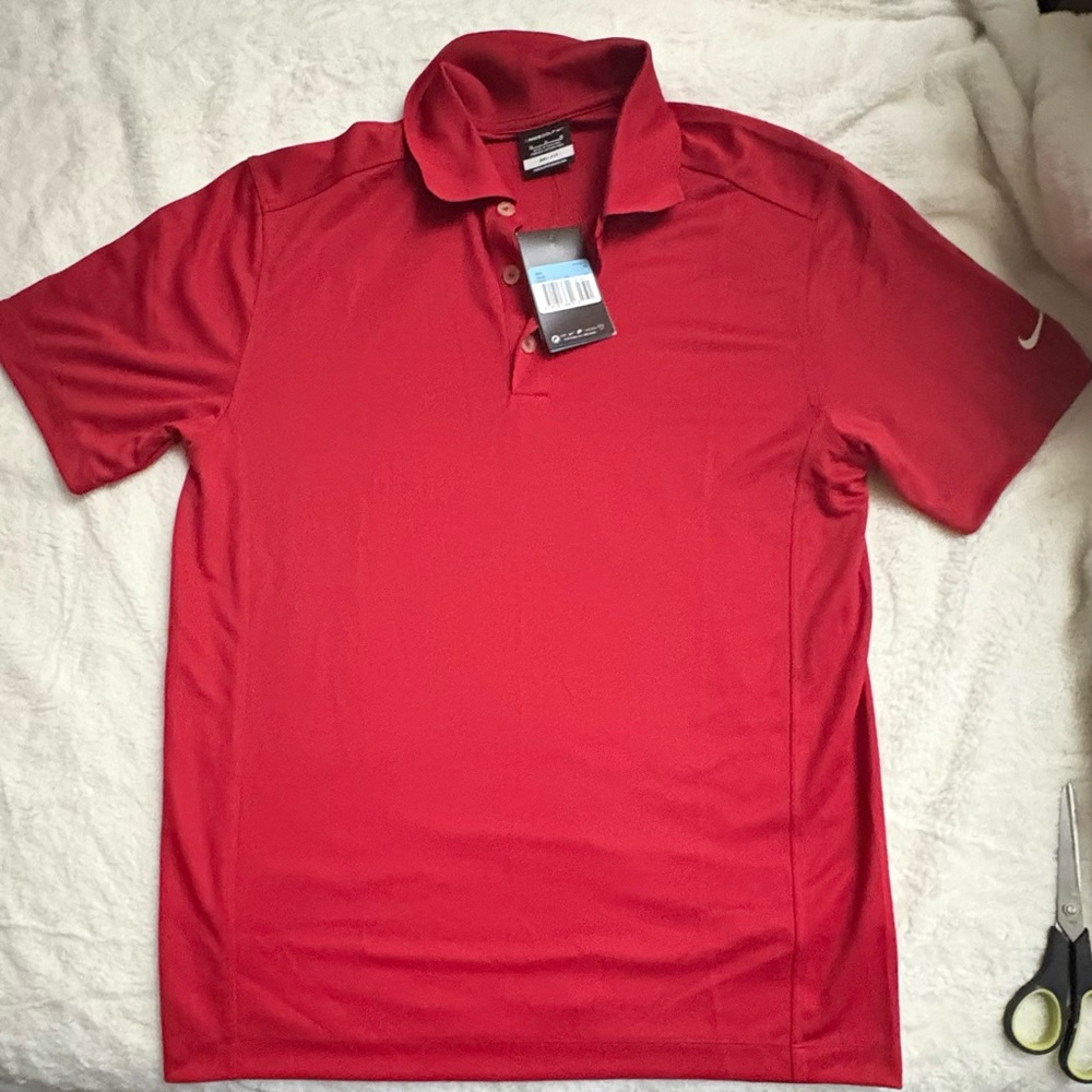 Nike Men's Classic Red Polo Shirt